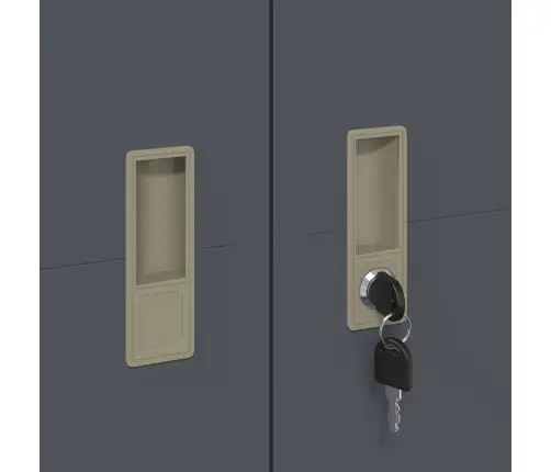 Oppbevaringsskap Su Saugykla 2 Pcs Antracitas 60 X 40 X 200 Cm