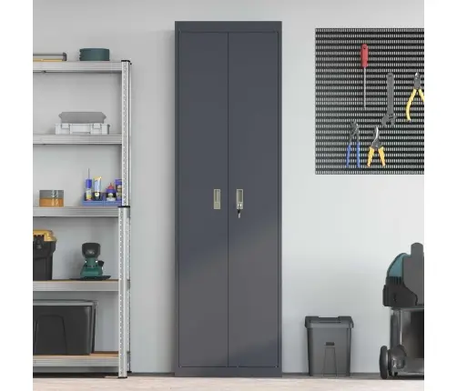 Oppbevaringsskap Su Saugykla 2 Pcs Antracitas 60 X 40 X 200 Cm