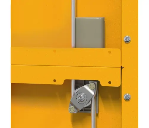 Hoiukapp Ladustamisega 2 Pcs Kollane Sinep 60 X 40 X 200 Cm