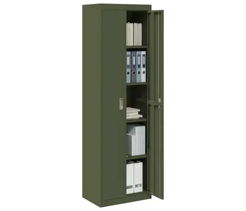 Oppbevaringsskap 2 Pcs Alyvuogių Žalia 60 X 40 X 200 Cm Plienas