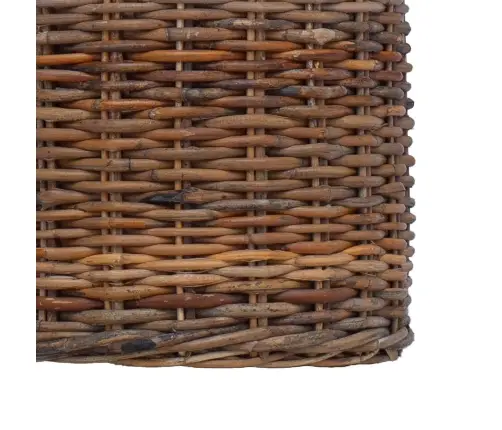 Stādītāju Grozs Ar Uzglabāšanu 2 Pcs Brūna Lacak Rattan Vidaxl