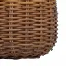 Stādītāju Grozs Ar Uzglabāšanu 2 Pcs Brūna Lacak Rattan Vidaxl