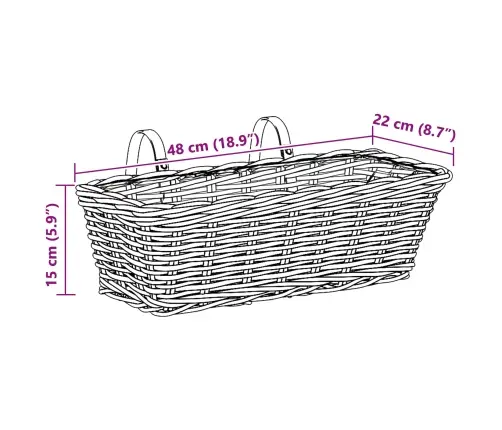 Rippuv Istutuskorv 2 Pcs Pruun 48 X 22 X 15 Cm Lacak Viglas
