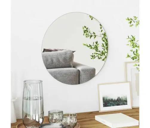 Sienas Spogulis Ø 40 Cm Rūdīts Stikls Vidaxl