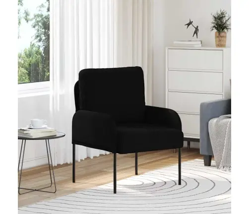 Dīvāni Ar Spilvenu 55Cm Melna Saplāksnis Vidaxl