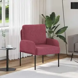 Sofos Su Pagalve 55Cm Vyno Raudona Fanera