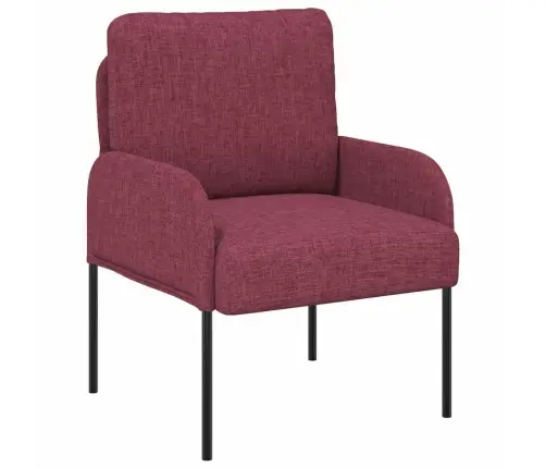 Sofos Su Pagalve 55Cm Vyno Raudona Fanera