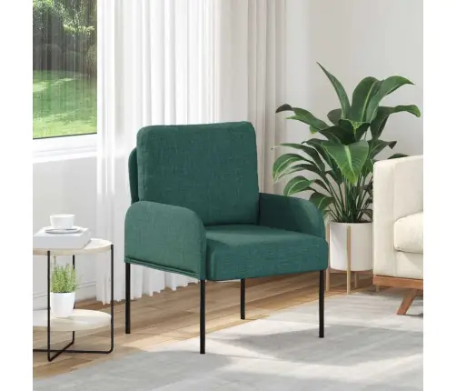 Sofos Su Pagalve 55Cm Tamsiai Žalia Fanera