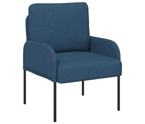 Dīvāni Ar Spilvenu 55Cm Zila Saplāksnis Vidaxl