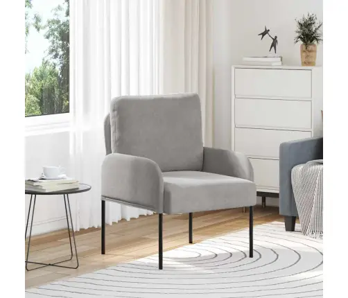 Sofos Su Pagalve 55Cm Šviesiai Pilka Fanera