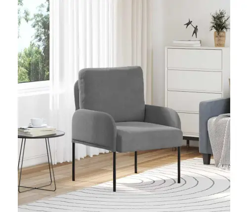 Sofos Su Pagalve 55Cm Tamsiai Pilka Fanera