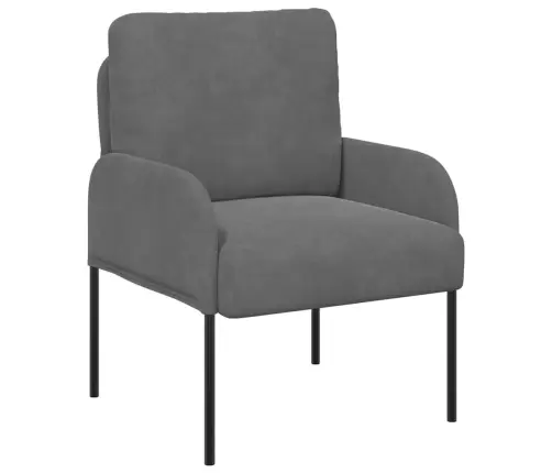 Sofos Su Pagalve 55Cm Tamsiai Pilka Fanera