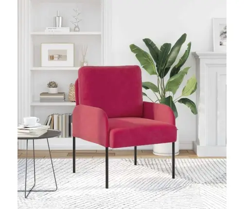 Sofos Su Pagalve 55Cm Vyno Raudona Fanera