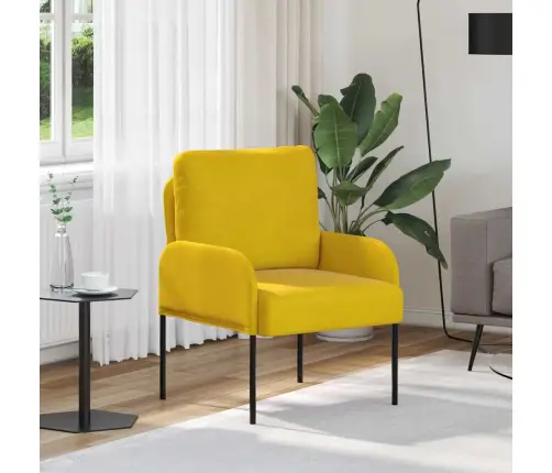 Sofos Su Pagalve 55Cm Geltona Fanera