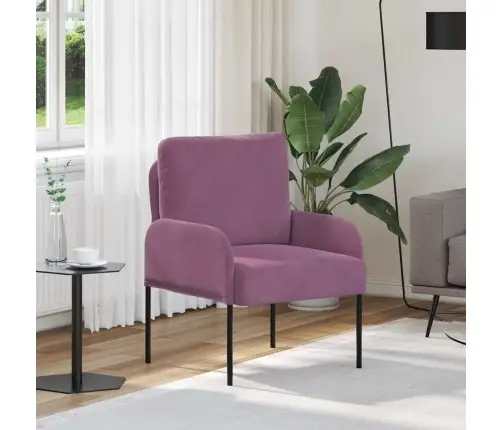 Dīvāni Ar Spilvenu 55Cm Violeta Saplāksnis Vidaxl