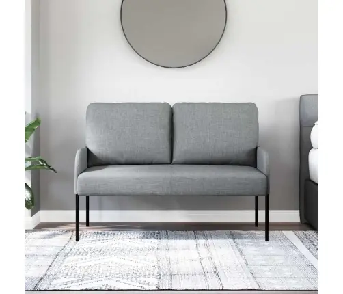 Sofos Su Pagalve 110Cm Šviesiai Pilka Fanera