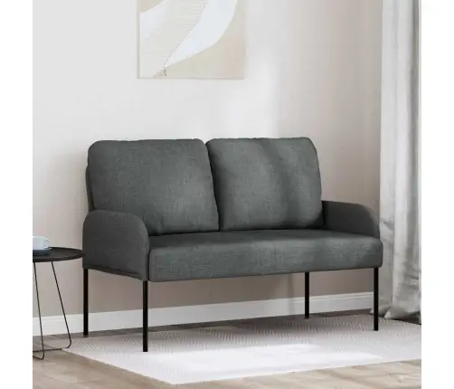 Sofos Su Pagalve 110Cm Tamsiai Pilka Fanera