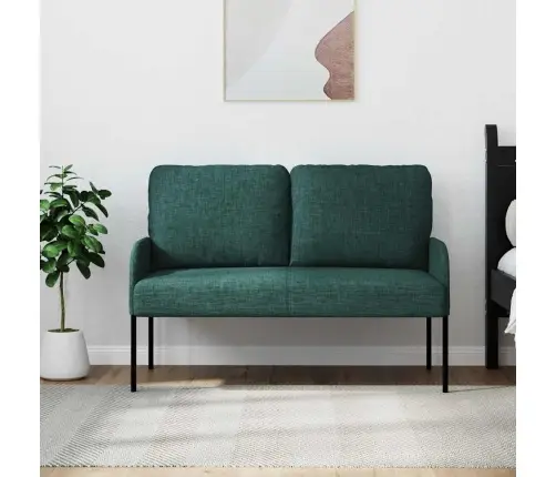 Dīvāni Ar Spilvenu 110Cm Tumši Zaļš Saplāksnis Vidaxl