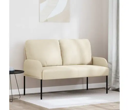 Dīvāni Ar Spilvenu 110Cm Krēmkrāsa Saplāksnis Vidaxl