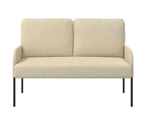 Dīvāni Ar Spilvenu 110Cm Krēmkrāsa Saplāksnis Vidaxl