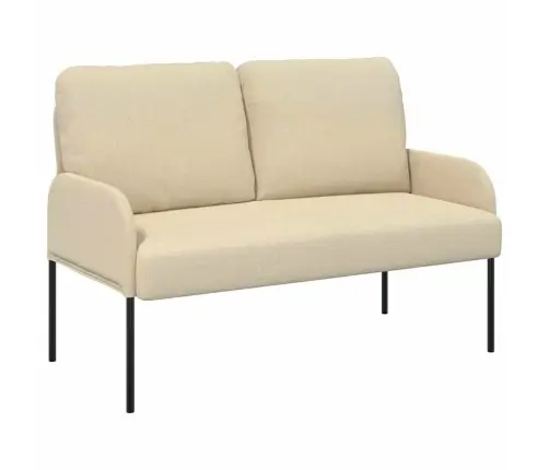 Dīvāni Ar Spilvenu 110Cm Krēmkrāsa Saplāksnis Vidaxl