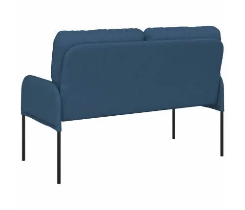 Dīvāni Ar Spilvenu 110Cm Zila Saplāksnis Vidaxl