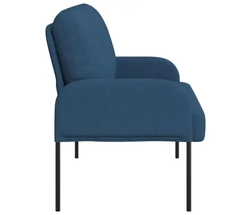 Dīvāni Ar Spilvenu 110Cm Zila Saplāksnis Vidaxl