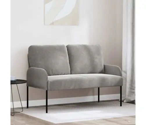 Dīvāni Ar Spilvenu 110Cm Gaiši Pelēks Saplāksnis Vidaxl