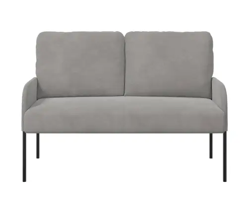 Dīvāni Ar Spilvenu 110Cm Gaiši Pelēks Saplāksnis Vidaxl