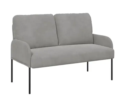 Dīvāni Ar Spilvenu 110Cm Gaiši Pelēks Saplāksnis Vidaxl