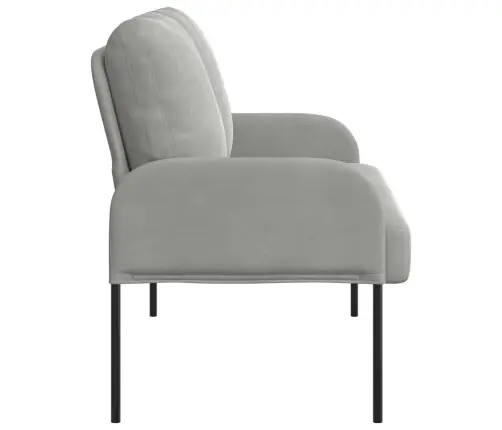 Dīvāni Ar Spilvenu 110Cm Gaiši Pelēks Saplāksnis Vidaxl