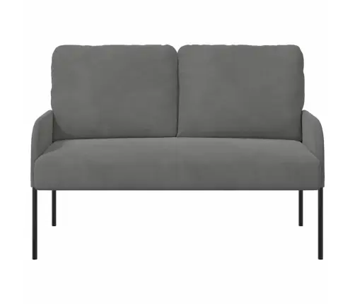 Sofos Su Pagalve 110Cm Tamsiai Pilka Fanera