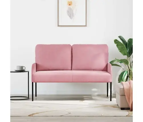 Sofos Su Pagalve 110Cm Rožinė Fanera