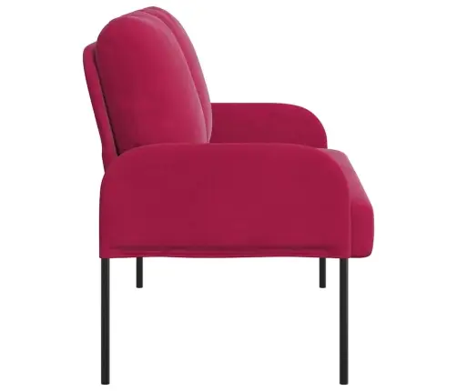 Sofos Su Pagalve 110Cm Vyno Raudona Fanera