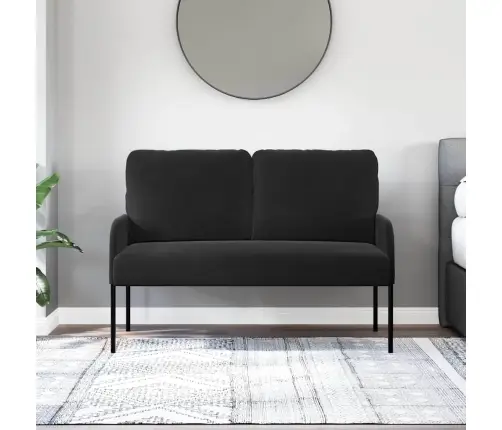 Sofos Su Pagalve 110Cm Juoda Fanera