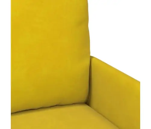 Dīvāni Ar Spilvenu 110Cm Dzeltena Saplāksnis Vidaxl