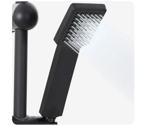 Dušas Sistēma Melna 45 X 20 X 96 Cm Misiņš, Sus201 Un Abs Vidaxl