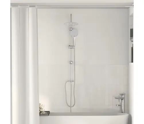 Dušas Sistēma Sudraba 45 X 20 X 96 Cm Misiņš, Sus201 Un Abs Vidaxl