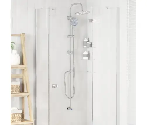 Dušas Sistēma Sudraba 45 X 20 X 96 Cm Misiņš, Sus201 Un Abs Vidaxl
