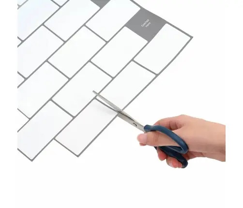 Metro Flīze 20 Pcs Balta Pelēka 30,5 X 30,5 Cm Vidaxl