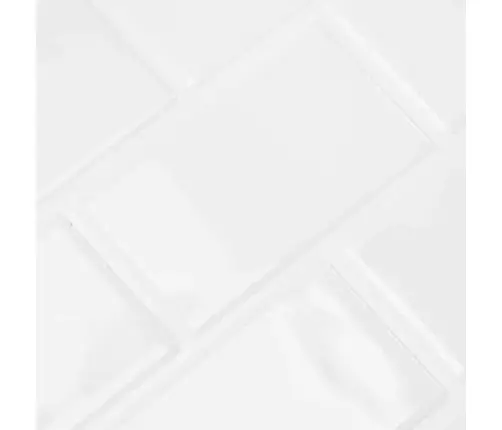 Metro Flīze 50 Pcs Balts 30,5 X 30,5 Cm Poliuretāns Un Pet Vidaxl