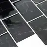 Metro Flīze 20 Pcs Melnā Marmora 30,5 X 30,5 Cm Vidaxl