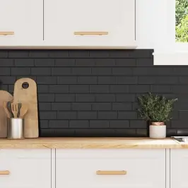 Subway Plaat 10 Pcs Must 29 X 21 Cm Polüuretaan Ja Pet