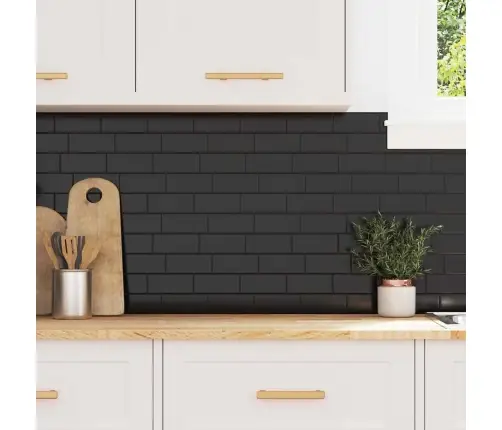 Subway Plaat 10 Pcs Must 29 X 21 Cm Polüuretaan Ja Pet