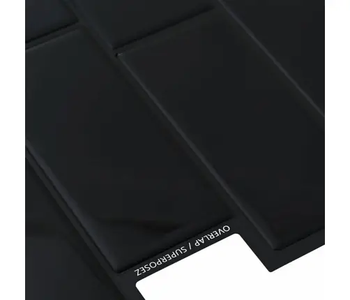 Dekoratīvās Uzlīmes 50 Pcs Melna 29,4 X 21,4 X 0,8 Cm Vidaxl