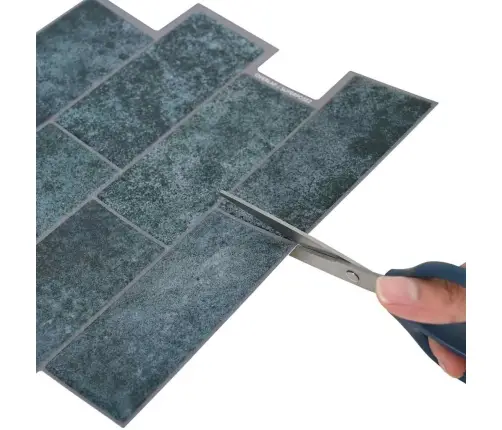 Dekoratīvās Uzlīmes 50 Pcs Zils Zaļš 29,4 X 21,4 X 0,8 Cm Vidaxl