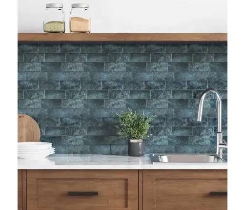 Dekoratīvās Uzlīmes 50 Pcs Zils Zaļš 29,4 X 21,4 X 0,8 Cm Vidaxl