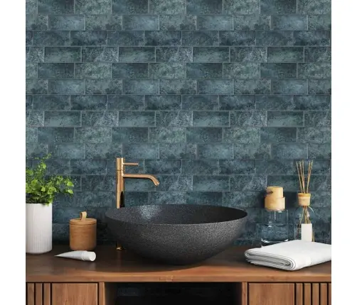 Dekoratīvās Uzlīmes 50 Pcs Zils Zaļš 29,4 X 21,4 X 0,8 Cm Vidaxl