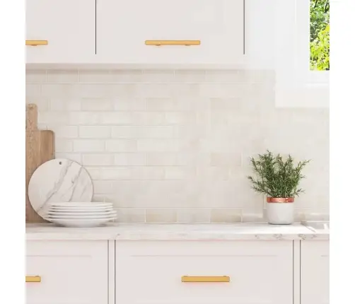 Dekoratīvās Uzlīmes 50 Pcs Beige Marmor 29,4 X 21,4 X 0,8 Cm Vidaxl