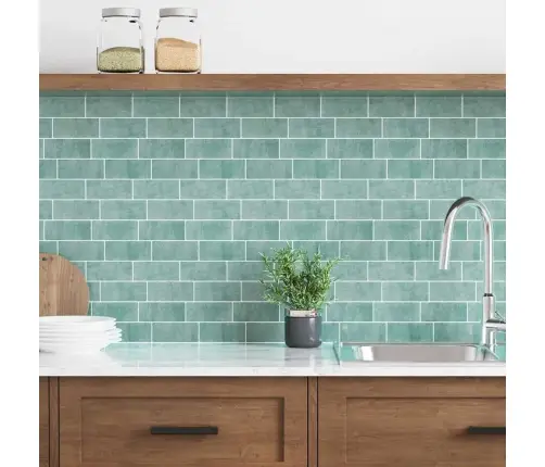 Metro Plytelė 20 Pcs Pilkai Žalia 29 X 21 Cm